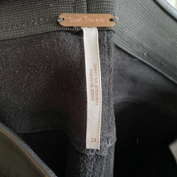 Free People Vegan Leather Moto Leggings - Picture 9 of 15